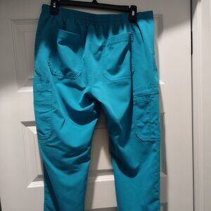 Figs Teal Yola Skinny Scrub Pants